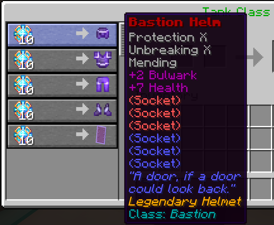 Bastion Helm, part of the Bastion prestige set